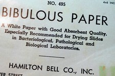 Bibulous 495 Paper vintage 50 sheets for drying slides 4X5"