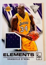 Shaquille O'Neal 2013-14 Panini Titanium Elements Game Used Jersey Card