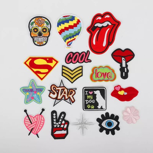 32/60x Iron On Patches Cartoon No Sewing Embroidered Patches Clothes Jeans DIY - Picture 9 of 14