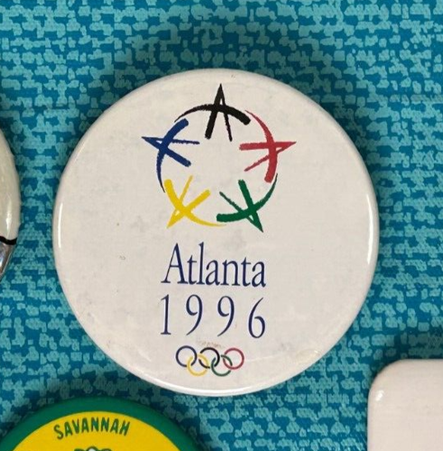 Lote de (5) Juegos Olímpicos de Turismo Viajes y Turismo de Colección Atlanta Savannah Georgia State Pin Button - Imagen 5 de 9