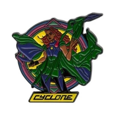 The Official DC Comics Warner Bros. BLACK ADAM CYCLONE Enamel Lapel Pin - 3.4cm