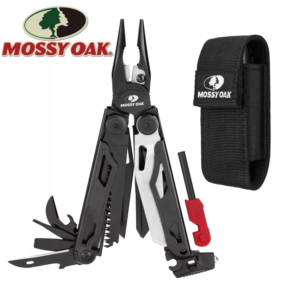 MOSSY OAK 19-in-1 Stainless Steel Multi Tool Folding Pocket Plier Survival  Tools