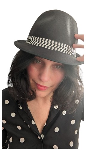 GROSSIER GARÇON SKA PORKPIE NOIR 2 TONS CHAPEAU PORK-PIE fedora M/56cm/USA7 R0 - Bild 14 von 24