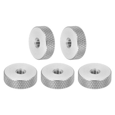 5 Pcs M4 Knurled Thumb Nuts, Stainless Steel Lock Adjusting Nuts, D16 x H5mm