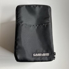 Vintage 1990s CASE LOGIC 15 11 2 Double CD Case w/Pocket  Carry Strap Zipper