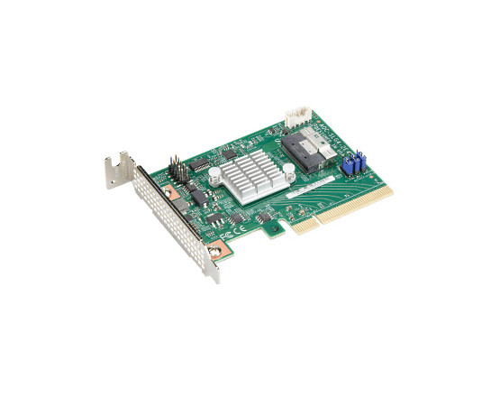 Supermicro Duel-Port PCIe Internal SlimSAS NVMe Host Bus Adapter AOC-SLG4-2E4T