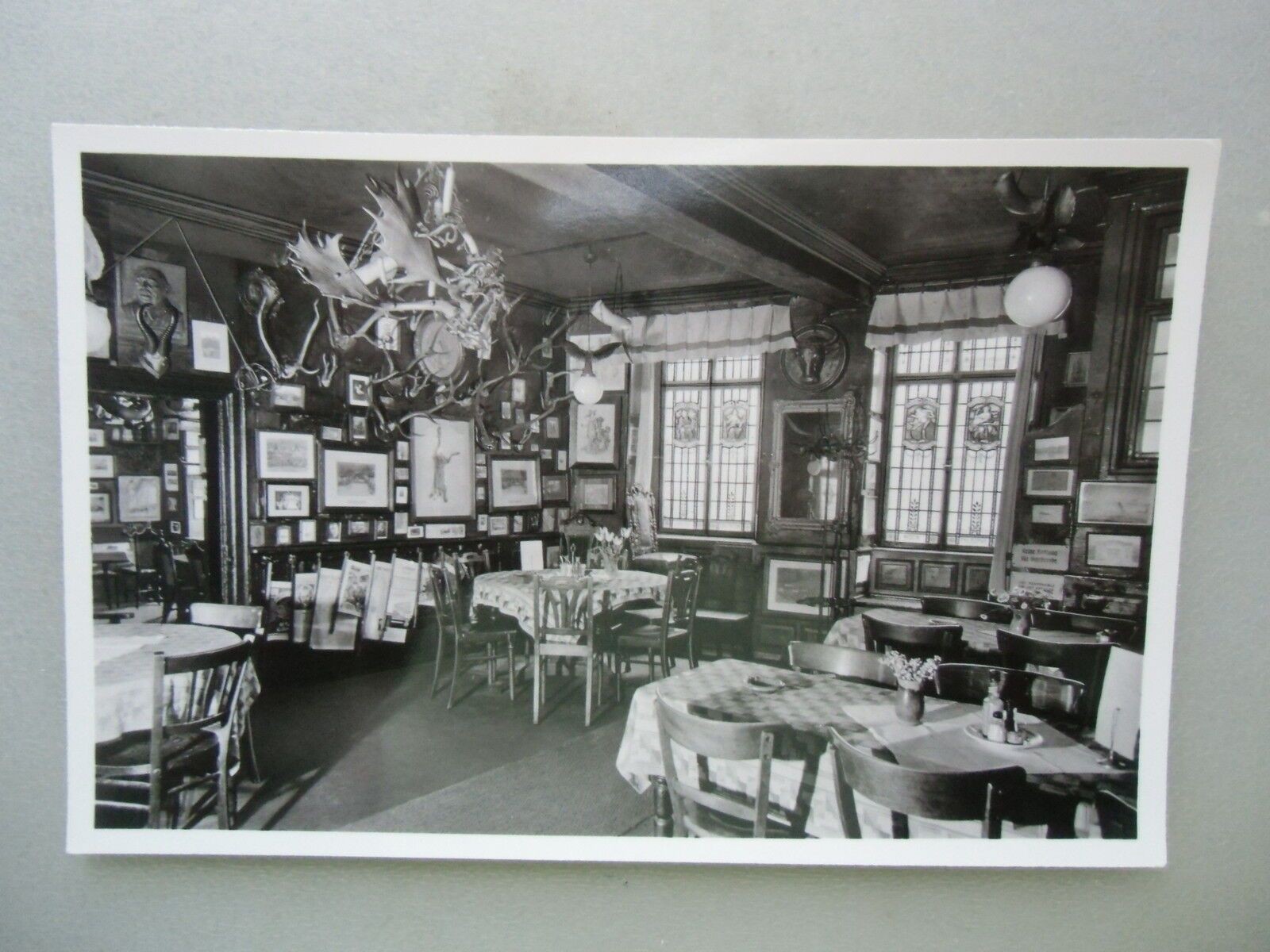 Postcard Heidelberg 1953 Gasthaus Zum Roten Ochsen Interior