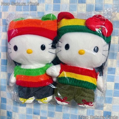 Hello Kitty & Dear Daniel Reggae Plush Toy Doll Set Rare Sanrio from Japan
