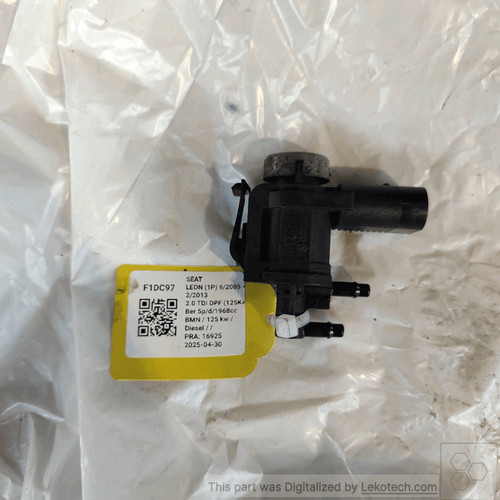 1K0906283A AGR-Magnetventil  VOLKSWAGEN NEW BEETLE (1C) 1.9 TDI (74Kw) Ber.