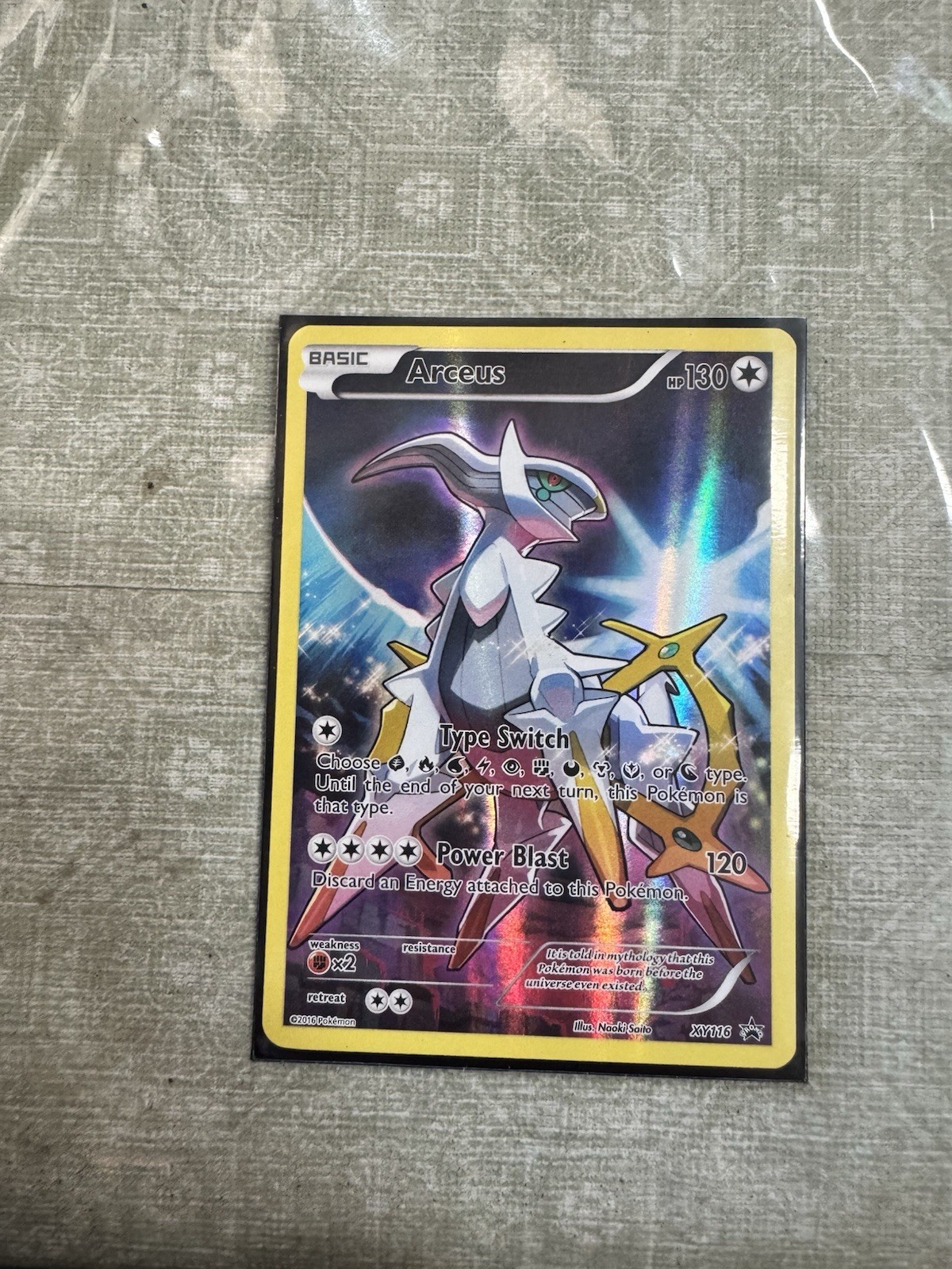 Pokémon TCG Arceus XY116 Black Star Promo - NM