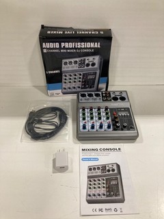 CONSOLA DJ MINI MEZCLADORA AUDIO CANAL PROFESIONAL