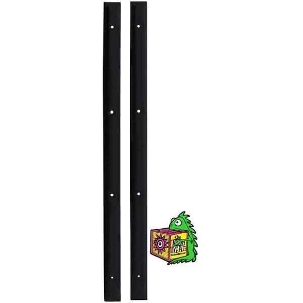 Old School Rails 14.5" + Mounting Hardware & Sticker - Black