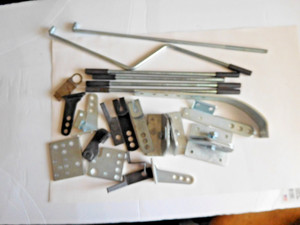 Lot of 23 pieces vintage Hurst Indy type shifter parts. Universal for auto/3 spd