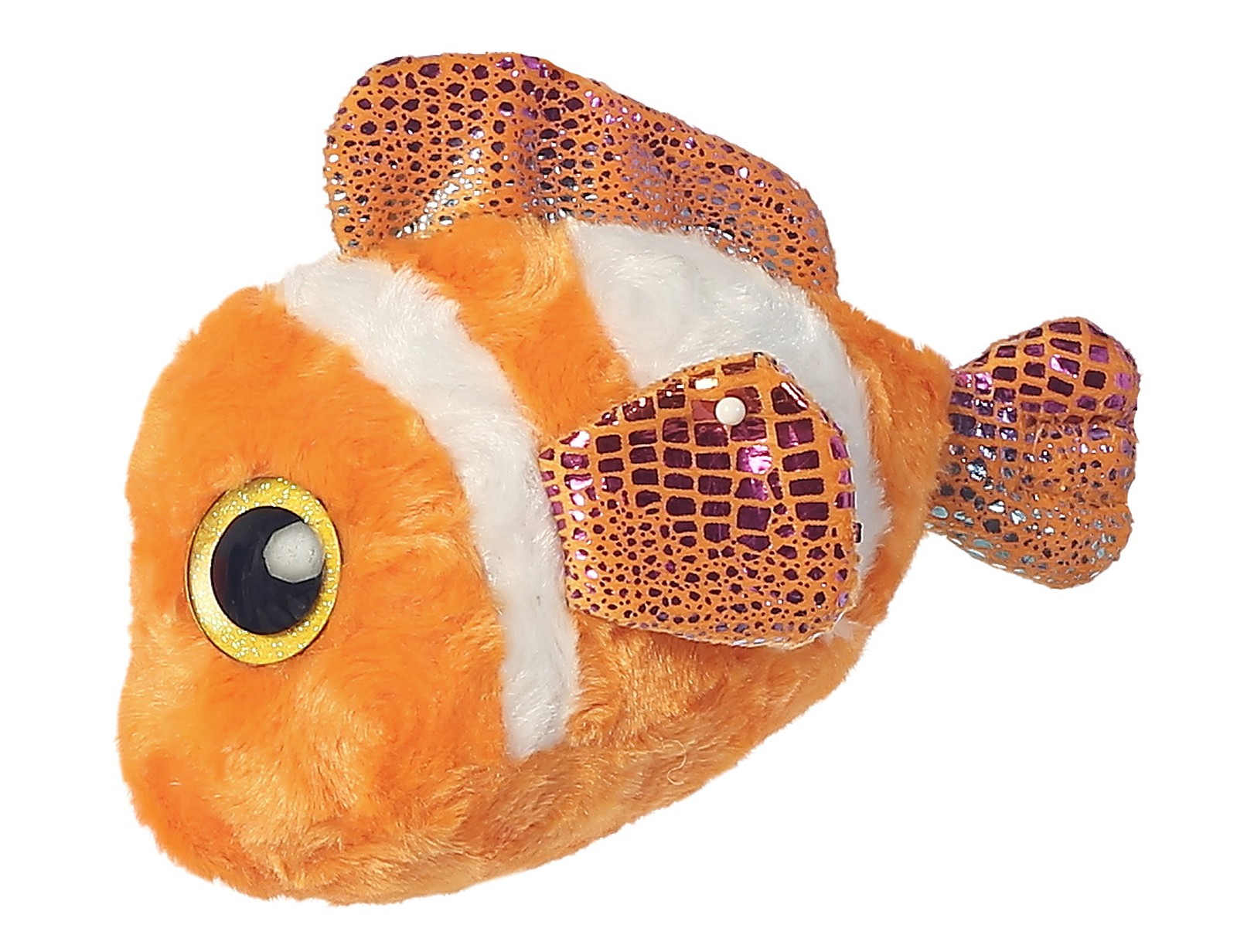Poisson Clown en Peluche YooHoo de 20,3 cm, le doudou lavable pour la sieste au lit