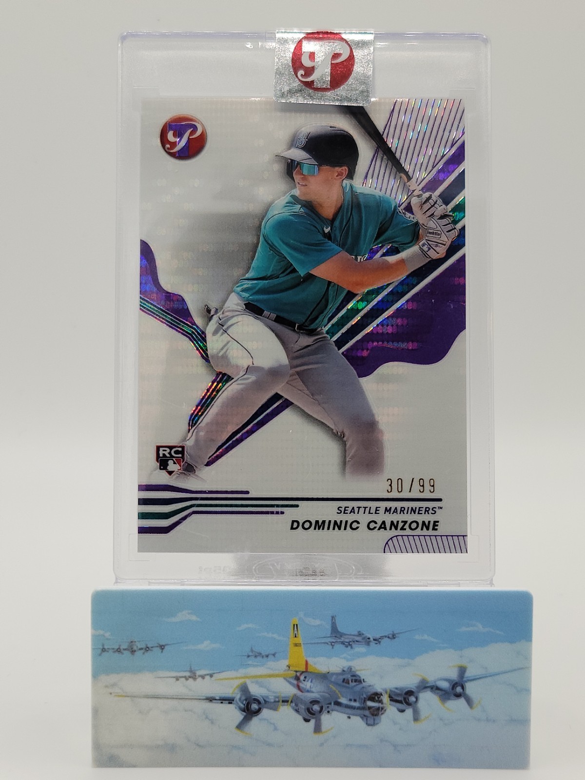 Dominic Canzone 2024 Topps Pristine Purple Pristine Refractor Rookie Card 30/99