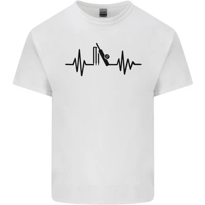 T-Shirt ECG Pour Enfant Cricketer Cricket Pulse - Photo 1/4