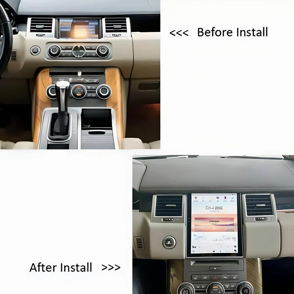 Radio pantalla estilo Tesla Android 13.0 para Land Rover Range Rover Sport 2009-2013 Foto 4 de 4