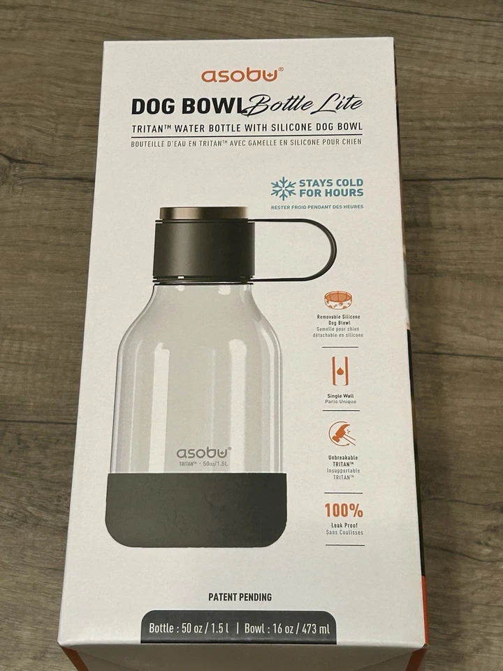 Asobu Travel Perro Cuenco Botella de Agua Lite Extraíble Silicona Cuenco Tritan 50 Oz Foto 4 de 4