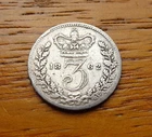 1862 Victoria Threepence — photo from another recent sale