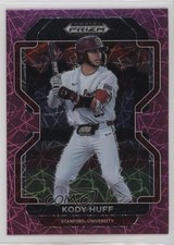 2022 Panini Prizm Draft Picks Neon Pink Velocity Prizm Kody Huff #PDP206 1gp2