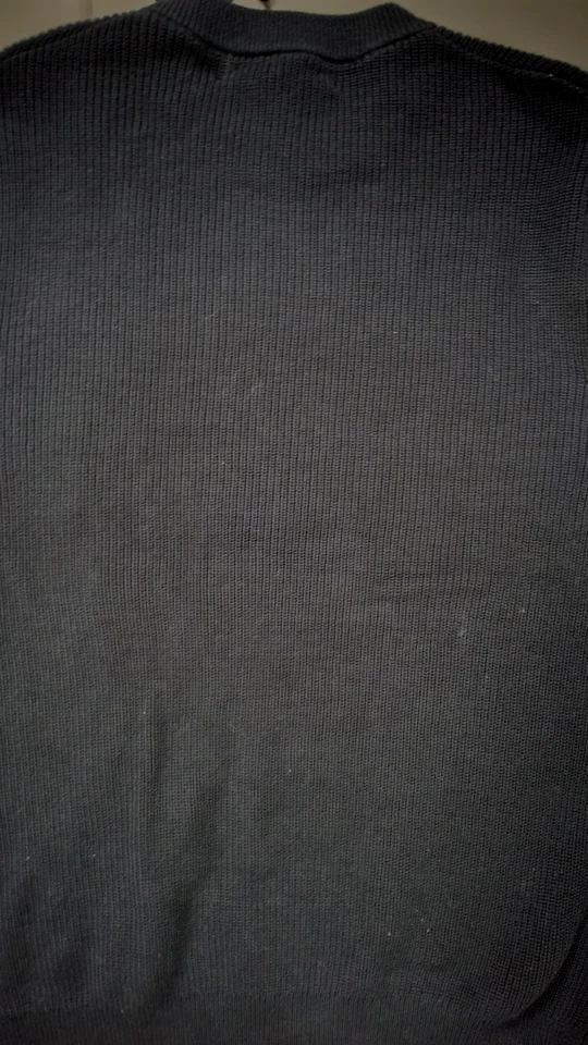 NEW rag & bone MEN'S SALUTE CURTIS COTTON LONG SLEEVE CREW NAVY SWEATER SIZE M - Image 4 of 4