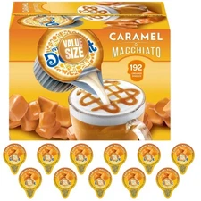 Caramel Macchiato Creamer Singles - 192 Count for Coffee  Gifts
