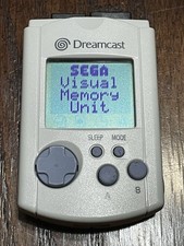 Sega Dreamcast White VMU Visual Memory Unit Tested Batteries Required 