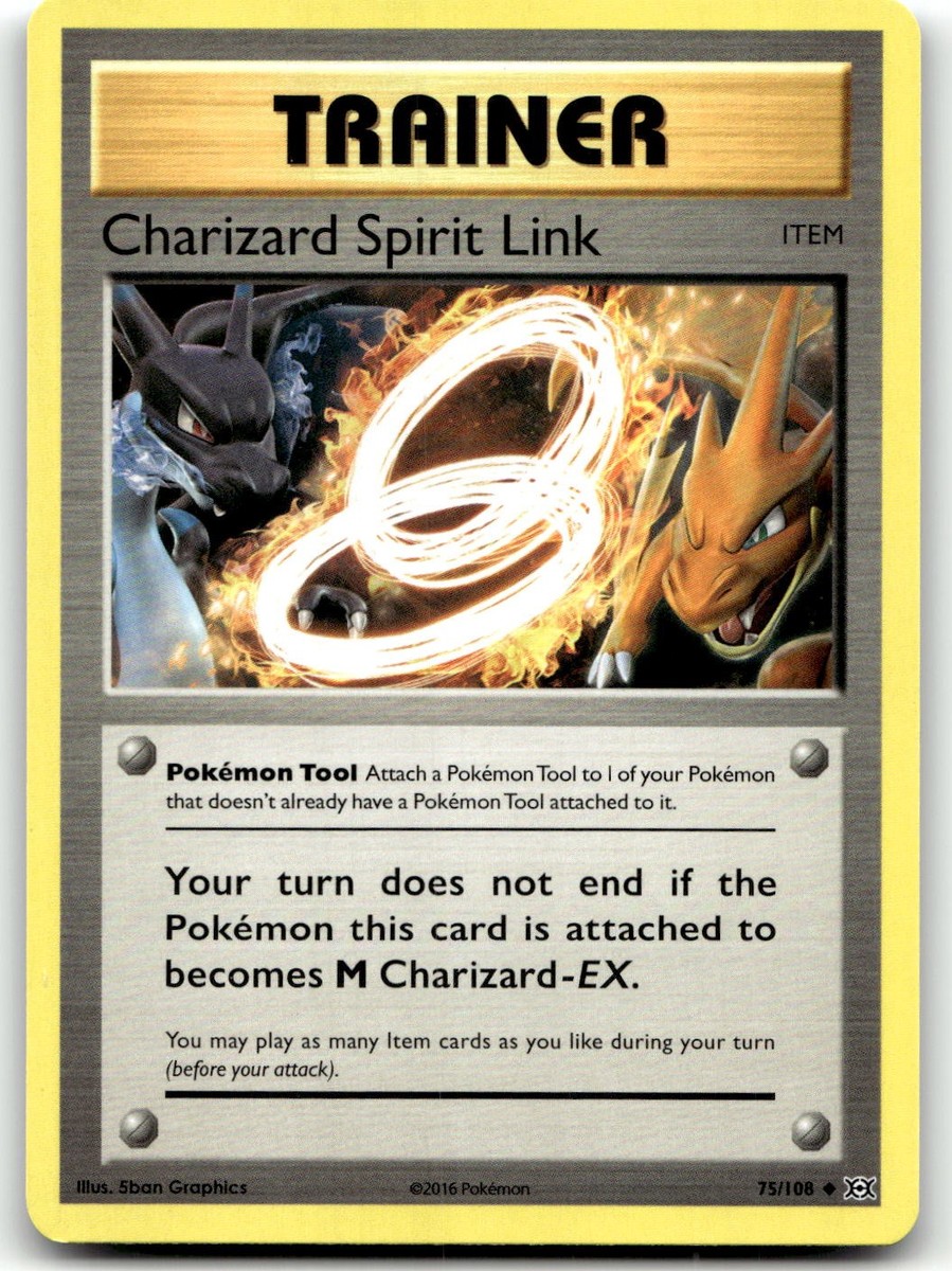 Charizard Spirit Link 75/108 XY - Evolutions Uncommon Normal Pokemon TCG LP