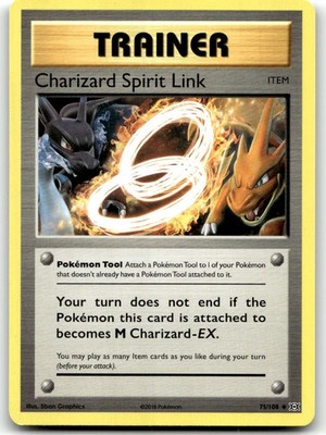 Charizard Spirit Link 75/108 XY - Evolutions Uncommon Normal Pokemon TCG LP 