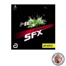 andro HEXER POWERGRIP SFX tennis de table caoutchouc rouge tension douce inve...