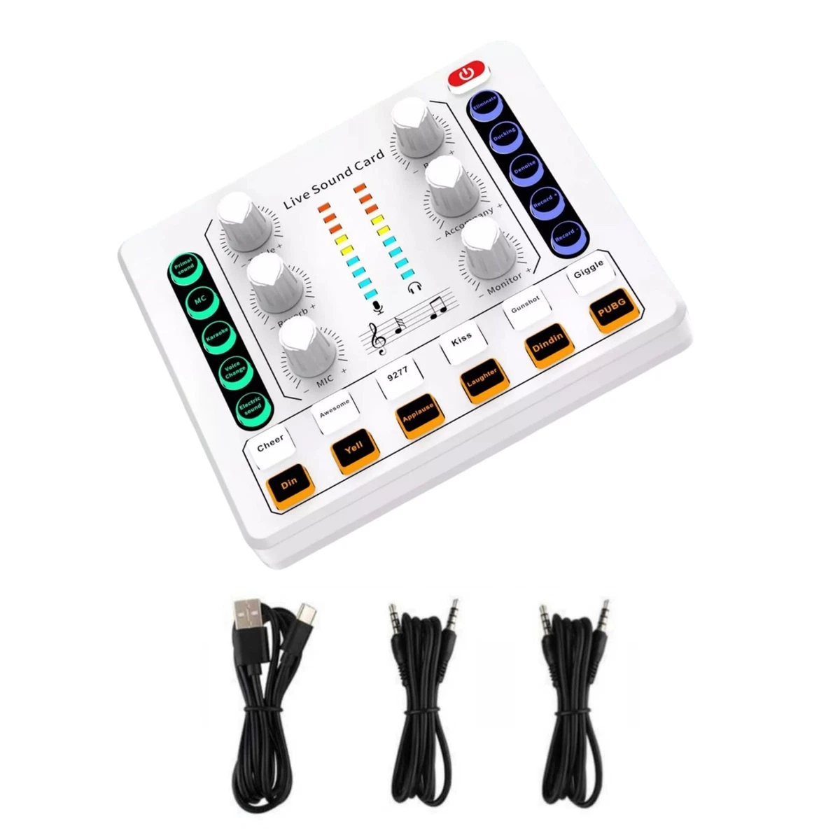 Tarjeta De Sonido Externa USB 5.1/7.1 Surround - Para PC, Laptop, Tablet - Negro - Incluye Cable USB