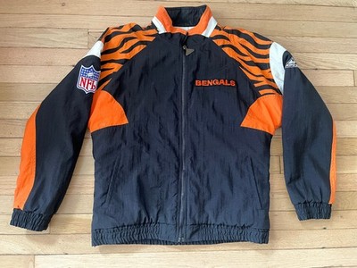 Vintage NFL Cincinnati Bengals Football Apex One Jacket Coach Nylon Tailored MED