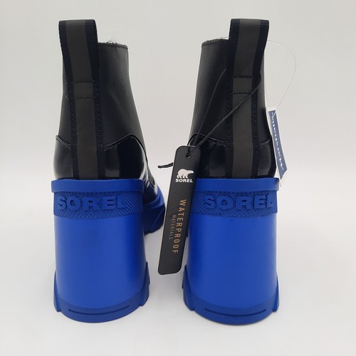 Stivali donna Sorel nuovi taglia 6,5, brex, tacco a blocco zip davanti neri e blu NO SCATOLA - Foto 4 di 22