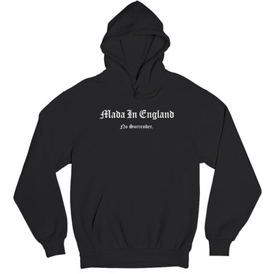 Made In England No Surrender Unisex Hoodie St Georges Day English Supporter