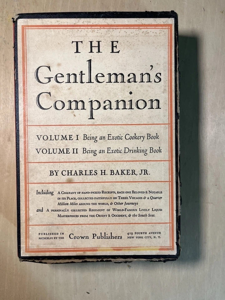 The Gentlemans Companion 1946 Exotic Drinking Book Vol 1 & 2 - Image 3 of 4