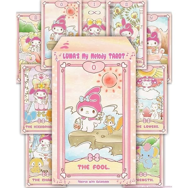 My Melody LUNA`s TAROT Card Deck Set 78 Sheets sanrio Kawaii LUNA FACTORY Ja JP