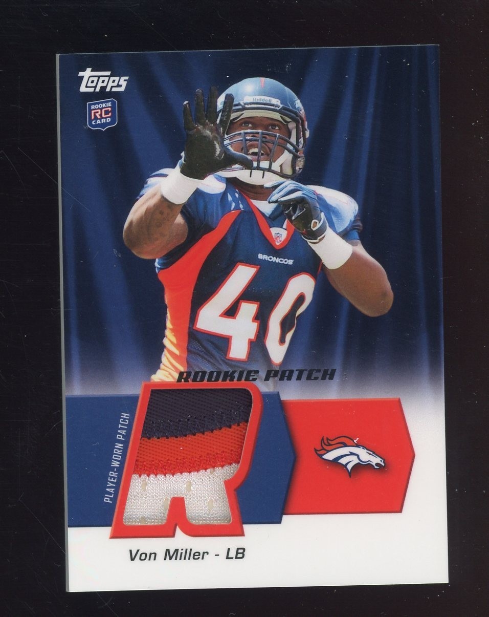 Von Miller Topps Rising Rookies Rookie Team Patch #VM Base