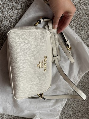 Gorgeous Prada ivory leather with gold tone buckle. Size 80 Gorgeous Prada ivory leather with gold tone buckle. Size 80 main image 3