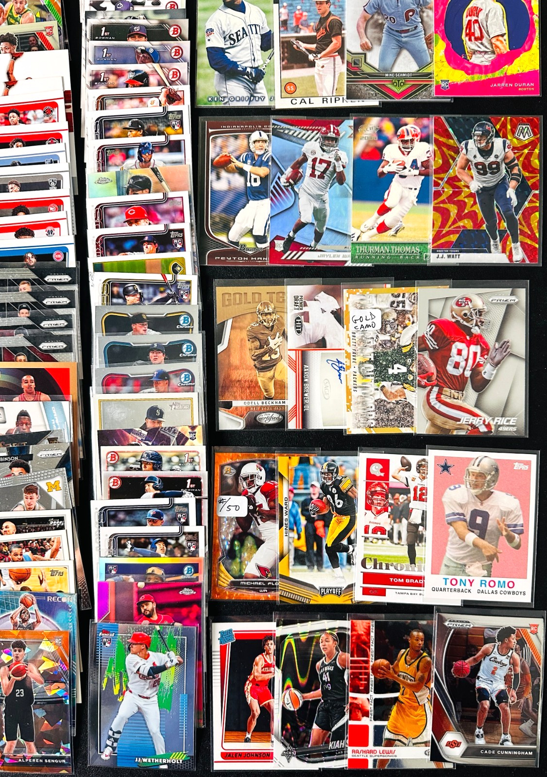 HUGE Sports CARD LOT! Jersey AUTO RC SP PRIZM Luka Doncic, Mahomes, Aaron Judge! view 7
