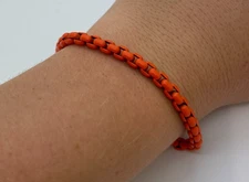 Orange David Yurman Sterling/Stainless Box Chain Bracelet