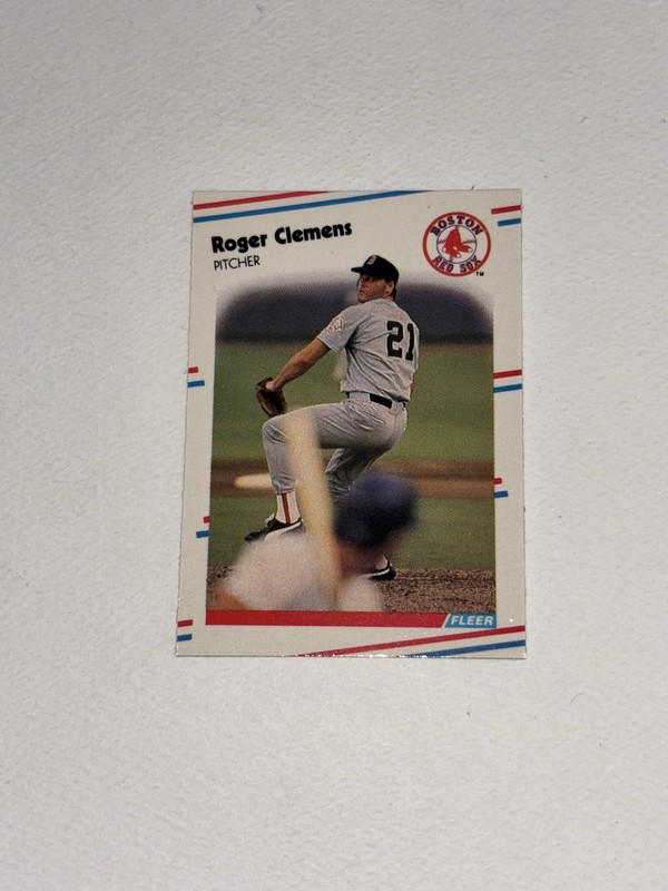 Boston Red Sox Roger Clemens 1988 Fleer Baseball Special Edition Mini Card