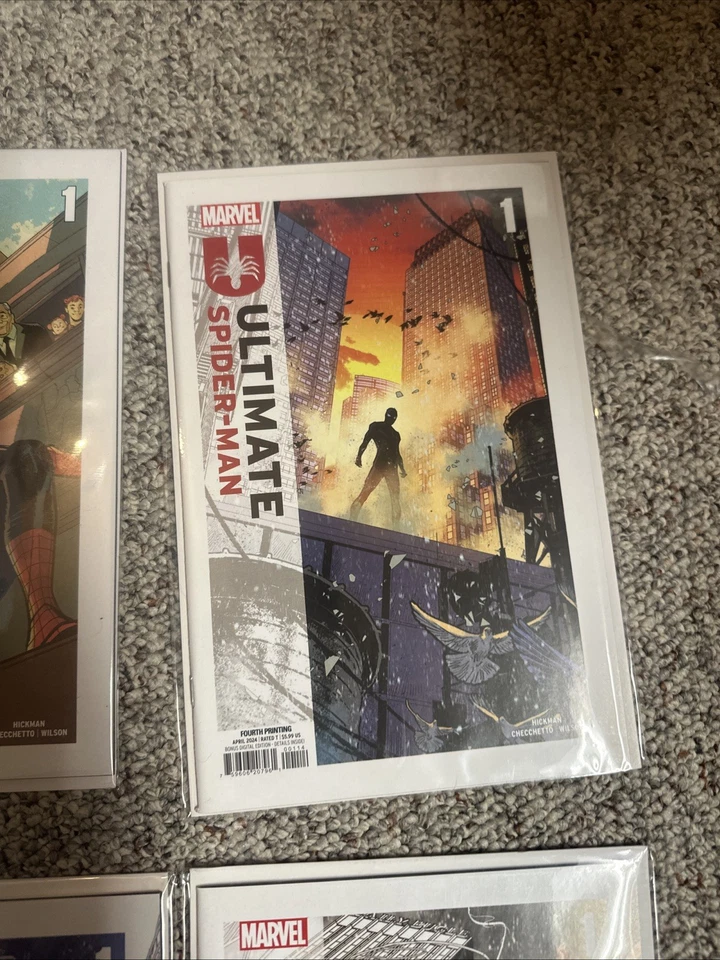 “Ultimate Spider-Man,” #1 Lot Of 6 2nd Print Thru 7th Print All NM Comics - image 4 of 4