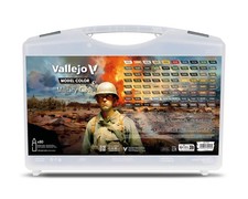 Vallejo - Model Color Military Case | 15.5 x 11.75 x 4.5 inches, Multicolor