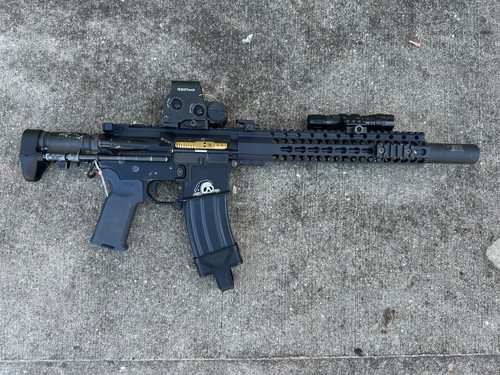 WE-Tech Custom GBB Airsoft Gas Blowback toy gun - 416c stock