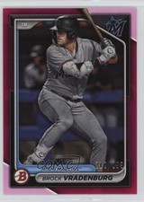 2024 Bowman Prospects Fuchsia Border 212/299 Brock Vradenburg #BP-62 0a4r