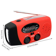 Hand Crank Flashlight Weather Radio Hand Crank Mobile Power 2000MAH LED Flashlig