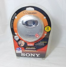 Vintage Sony CD Walkman - Portable Compac Disk Player - Silver D-EJ611/SC
