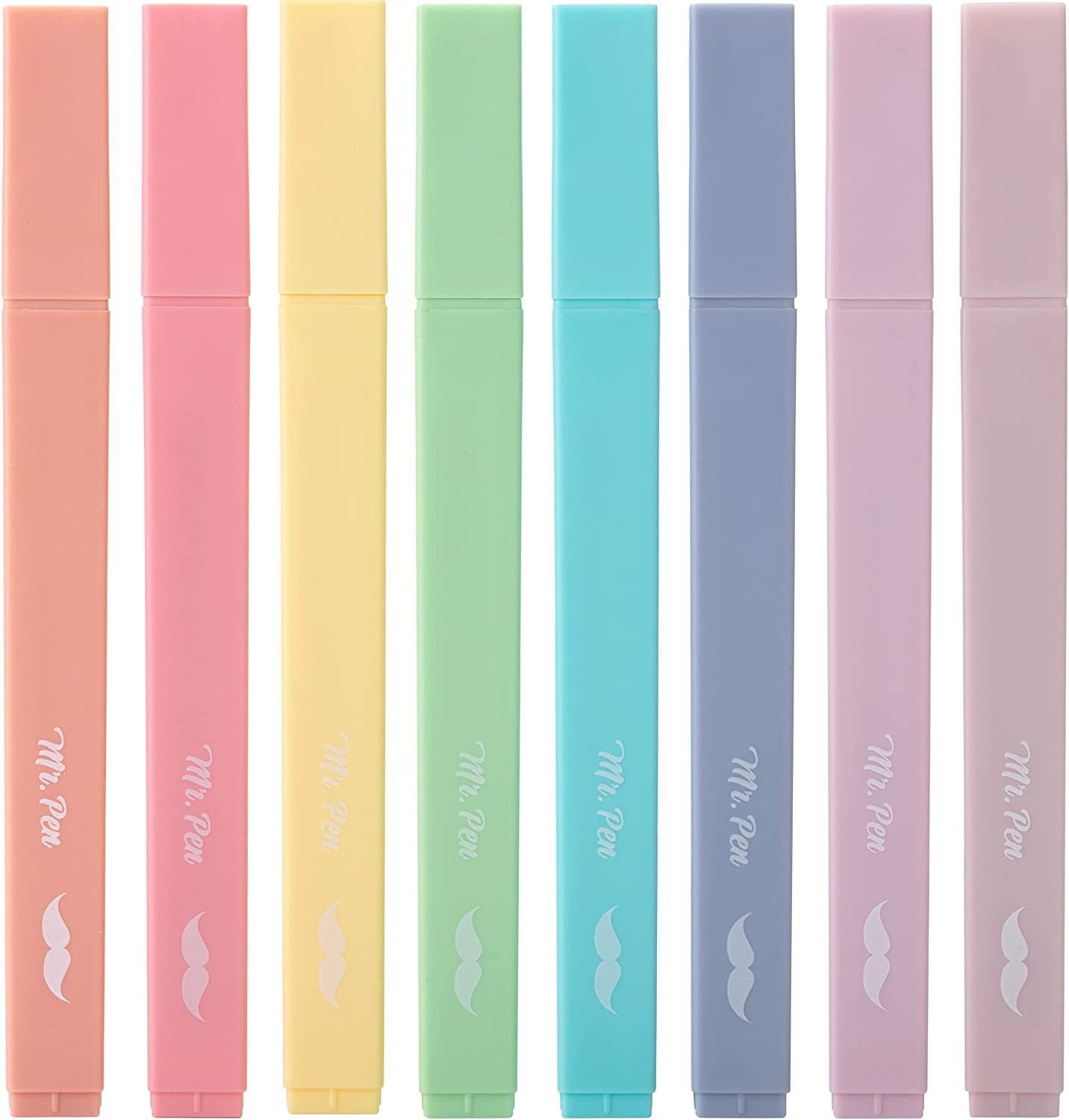 S Set, 8 Pcs, Chisel Tip, Candy Colors