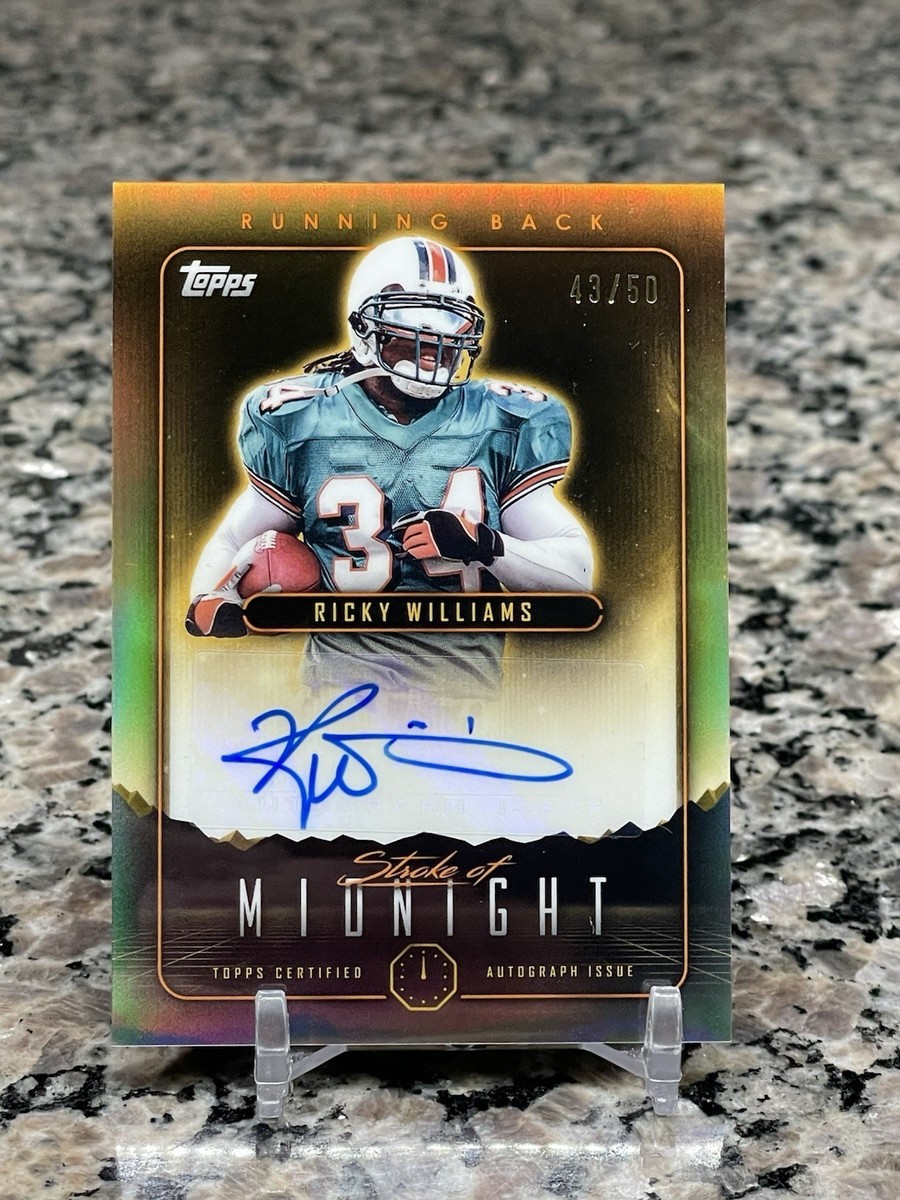 2024 Topps Midnight Football RICKY WILLIAMS STROKE OF