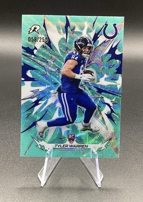 2025 Topps Resurgence TYLER WARREN Aqua Surge /250 Rookie RC Indianapolis Colts